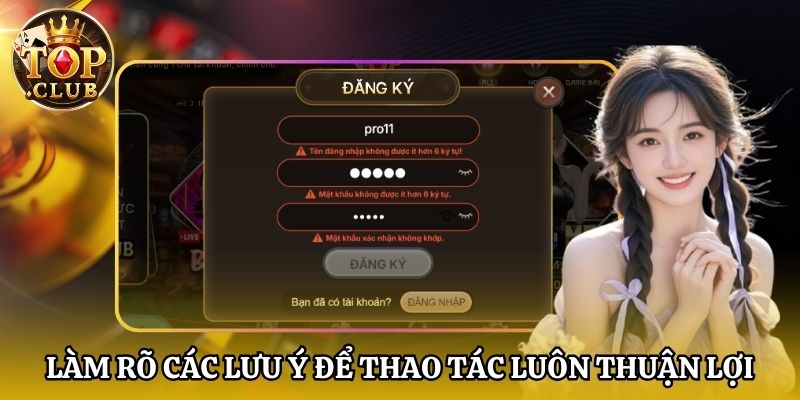 Làm rõ các lưu ý để thao tác luôn thuận lợi