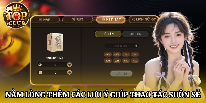 Nằm lòng thêm các lưu ý giúp thao tác suôn sẻ